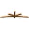 Ekena Millwork Davenport Rough Sawn Timber Gable Bracket, Western Red Cedar, 96"W x 28"H x 4"D x 4"F, 7/12 Pitch GBW096X28X0404DAV00RWR - alternate 5